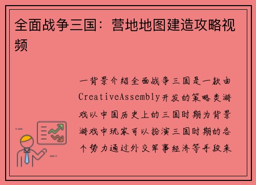 全面战争三国：营地地图建造攻略视频